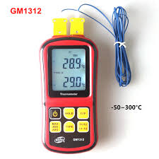 Low cost Digital Thermometer Dual Channel GM1312 