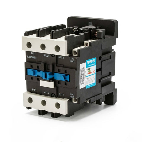 95A 3 pole Contactor 1 NO and 1 NC, 45kW electric motor starter.